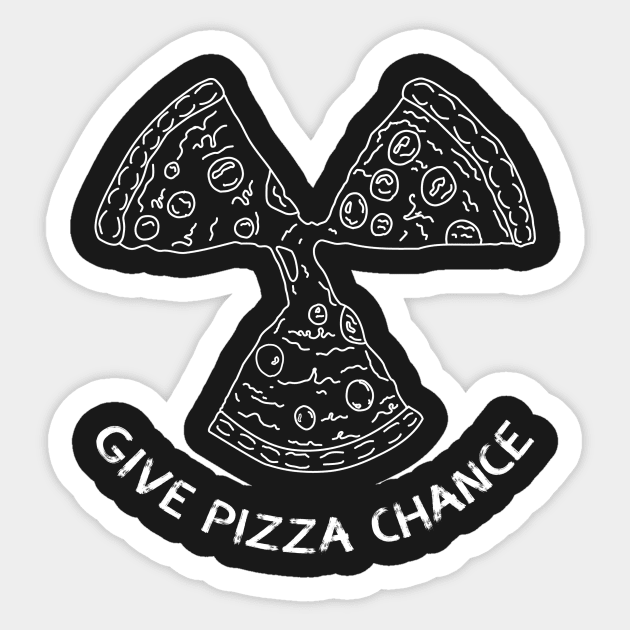 Give Pizza Chance Sticker by Brianers